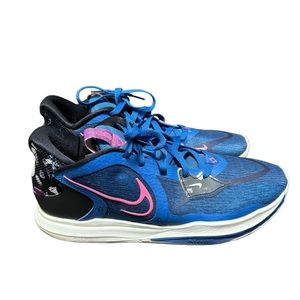 NIKE KYRIE 5 LOW Dark Marina Blue/Pinksicle/Black/ Viotech Shoes DJ6012–400
